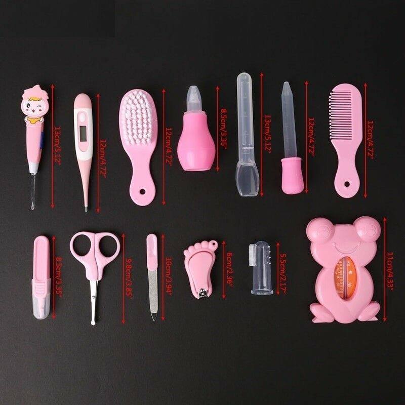 13/pieces Of Baby Care Kit, Newborn Beauty And Nail Kit, Baby Medical Care,  Nail Clippers, Hair Brush Tools - Grooming & Healthcare Kits - AliExpress